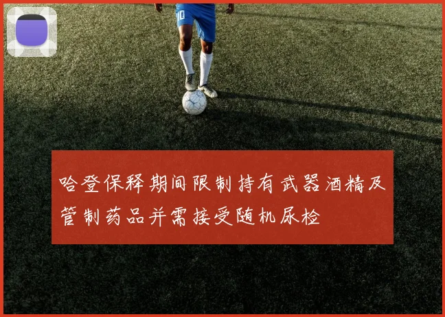 哈登保释期间限制持有武器酒精及管制药品并需接受随机尿检